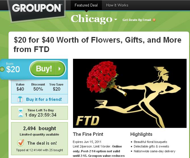 groupon ftd