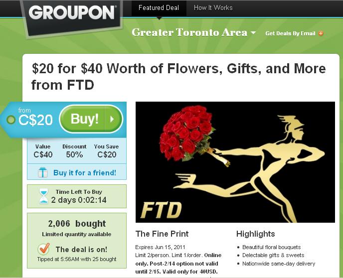 groupon ftd