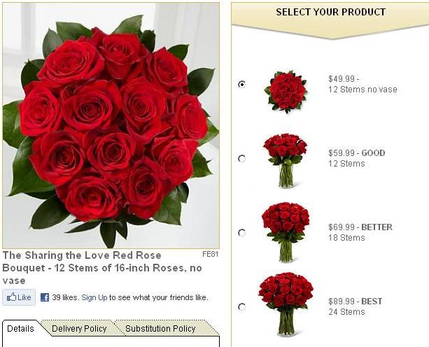 Groupon FTD Roses Love Live