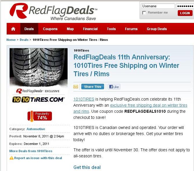 1010Tires RFD Deceptive Free Shipping Ad